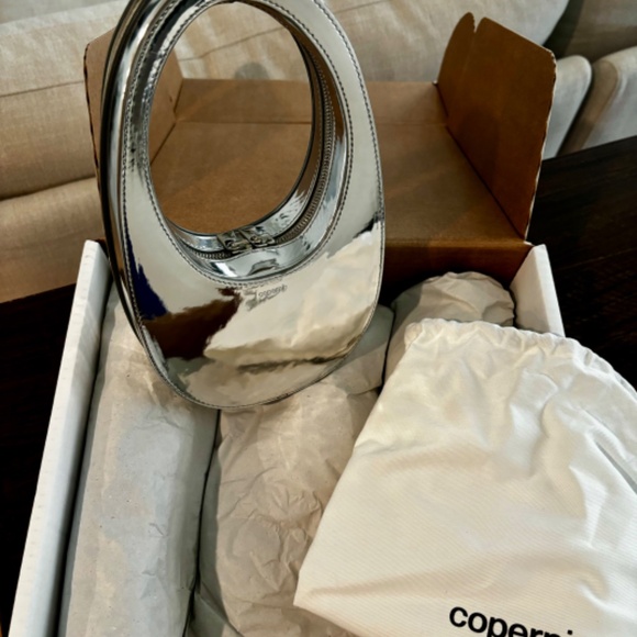 COPERNI -MIRRORED SYNTHETIC MINI SWIPE BAG SILVER - Picture 4 of 8